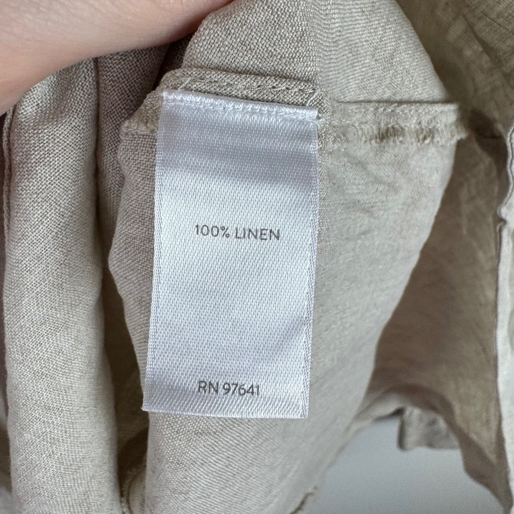 J. Jill Beige Linen Tunic Top - Picture 6 of 9